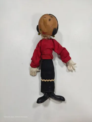 Boneca Olivia Palito 20cm - Popeye - Uneeda Anos 70 Raridade 