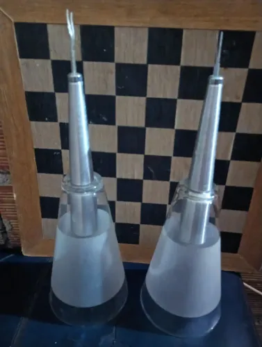 Luminárias de luxo  de vidro  sem a  base do teto 