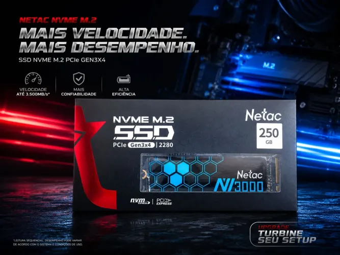 SSD Nvme Netac 256GB 