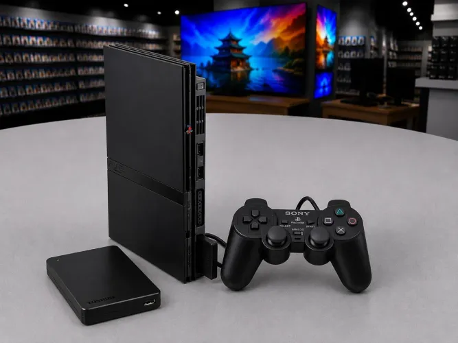 PlayStation 2 + HD 50 melhores jogos.