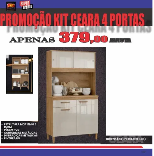 ARMARIO CEARA 4 PORTAS TOP