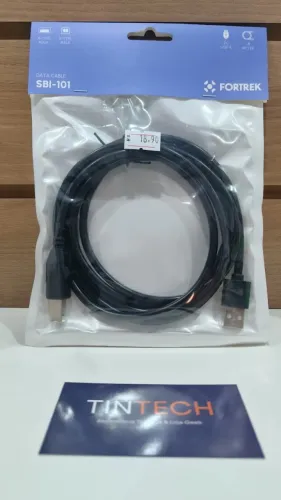 Cabo USB para Impressora Fortrek 1,8m USB-A para USB-B