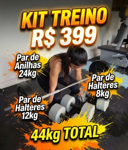 Kit treino 44 kg