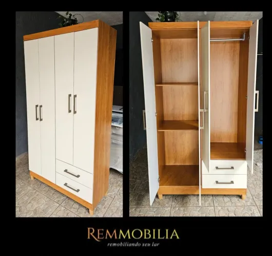 GUARDA-ROUPA - NOVO / ENTREGAMOS MONTADO