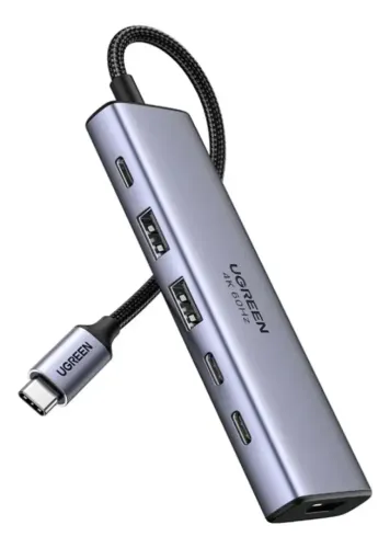 Hub Ugreen USB-C, HDMI 4K/ 2x USB-A/ 2x USB-C 1PD 100W CM511