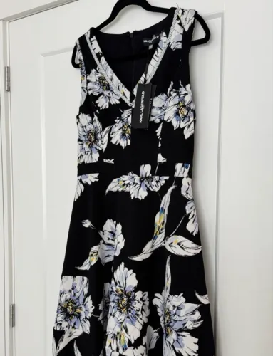Vestido Karl Lagerfeld tamanho 10 (M para L) com etiqueta