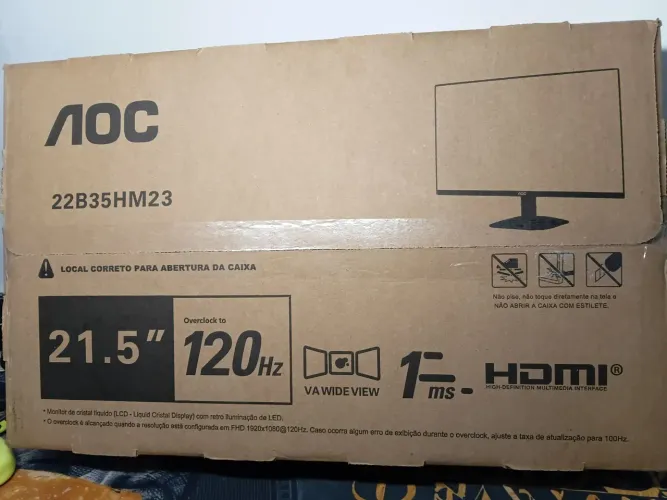 Monitor Gamer 120hz 21,5" NOVO - 1 ANO DE GARANTIA