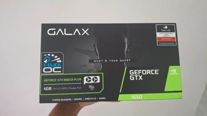 GTX 1650 Galax 4GB - Muito Conservada + Caixa + Nota Fiscal