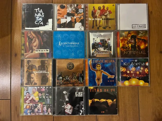 Lote com 15 cds rock nacional