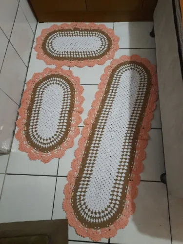 Jogo de cozinha em crochê
