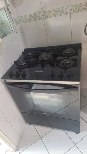 Fogão Brastemp de vidro