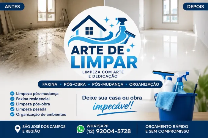 Faxina  Pós-Obra  Pós-Mudança  Organização