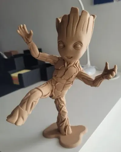 Baby Groot Dançarino - Estatueta Colecionável Impressão 3D