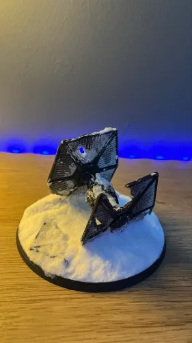 Diorama nave star wars tie fighter 