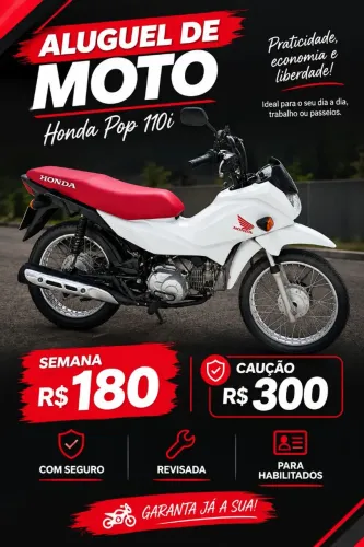 Aluguel de moto. Pop 2024