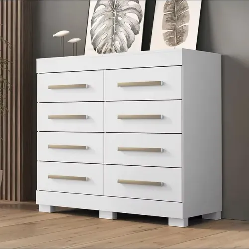 Cômoda Nalu 8 Gavetas 100%MDF - Entrega e montagem Grátis p/ Fortaleza 