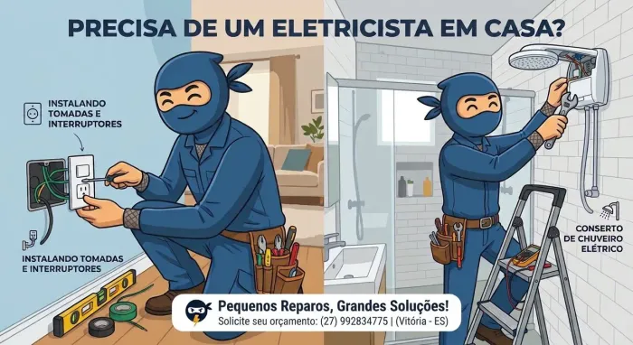 Reparos e instalações elétricas.
