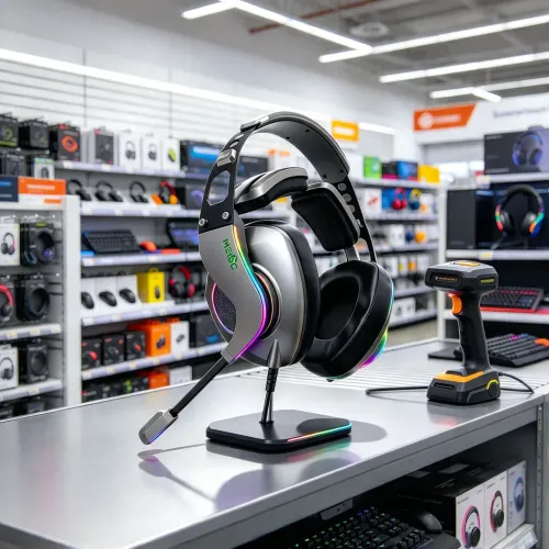 Headset Gamer plug P2 + USB com RGB