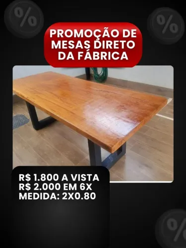 Mesas direto da fábrica 