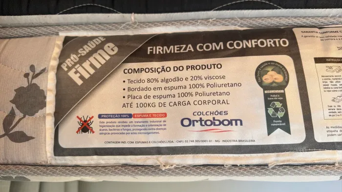 Colchão Ortobom Solteiro