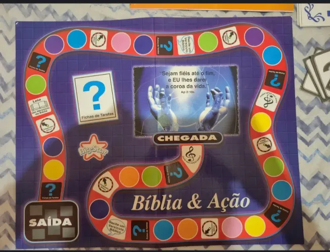 JOGO DE TABULEIRO BÍBLIA E AÇÃO