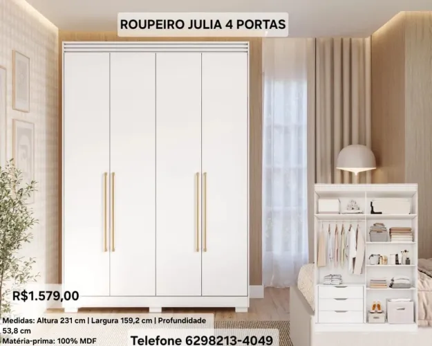 ROUPEIRO JULIA 4 PORTAS