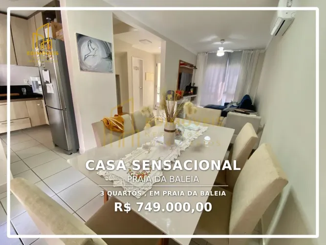 Incrível casa duplex com energia solar em Praia da Baleia - Venha conhecer!
