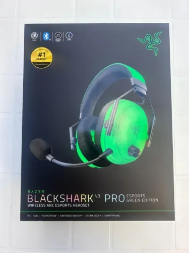 Headset Gamer Sem Fio Razer BlackShark V3 Pro Green