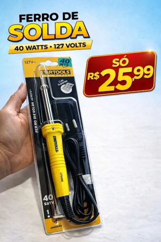 Ferro de Solda Profissional Startools 40W com Suporte