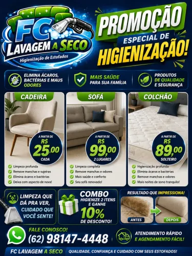 Higienização e impermeabilização
