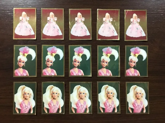 Lote 15 Figurinhas Álbum Barbie Style Panini 1995 Novas Nunca Coladasv