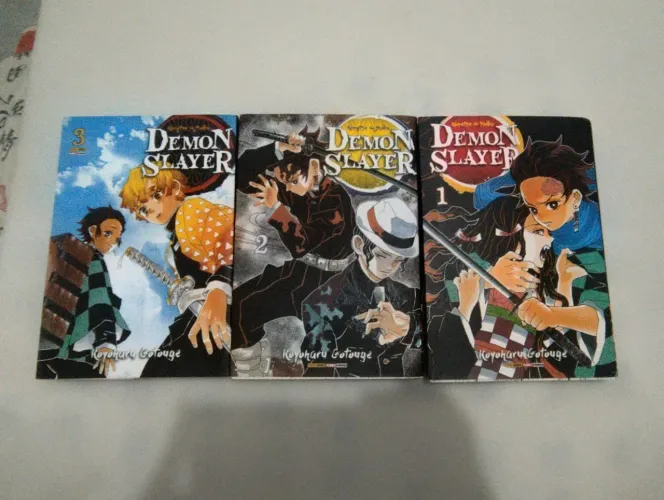 demon slayer volume 1, 2 e 3