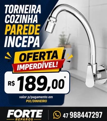 Torneira Cozinha Parede