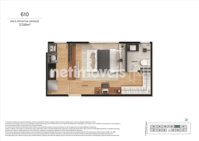 Venda Studio Praia do Canto Vitória