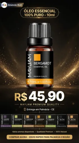 Óleo Essencial MAYJAM Original 10ml - Lavanda, Bergamot, Tea Tree e mais