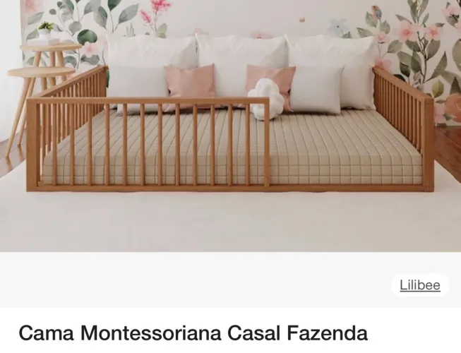 Cama montessoriana fazenda