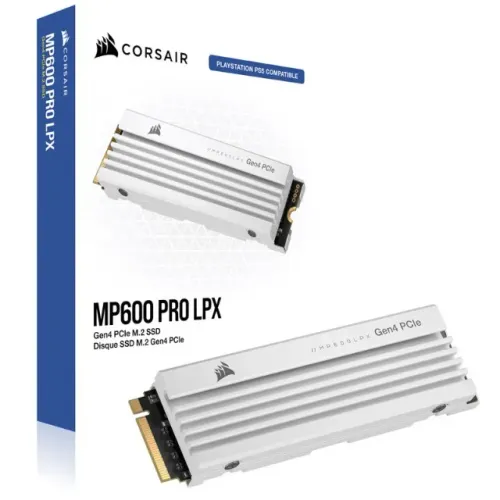 NVMe Corsair MP600 Pro LPX 4TB PCIe Gen4 - CSSD-F4000GBMP600PLPW