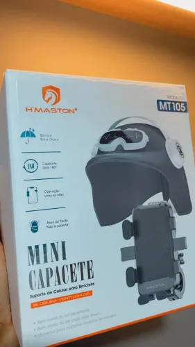 Suporte celular para moto capacaete