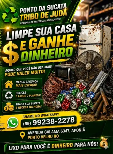 Limpeza de sucata com um extra para você 