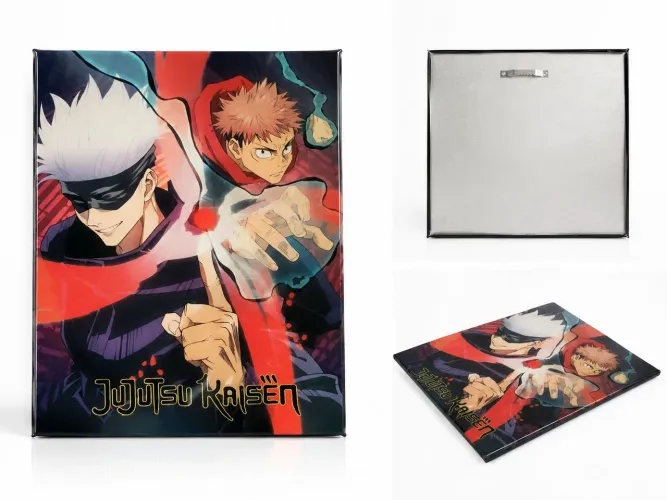Placa Decorativa Jujutsu Kaisen Oficial JKP -- Decoração Geek para Quarto e Setup