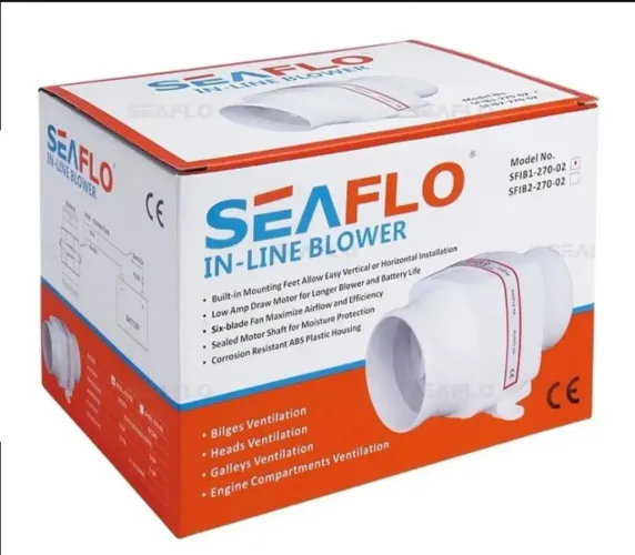 Exaustor Blower In-Line Seaflo