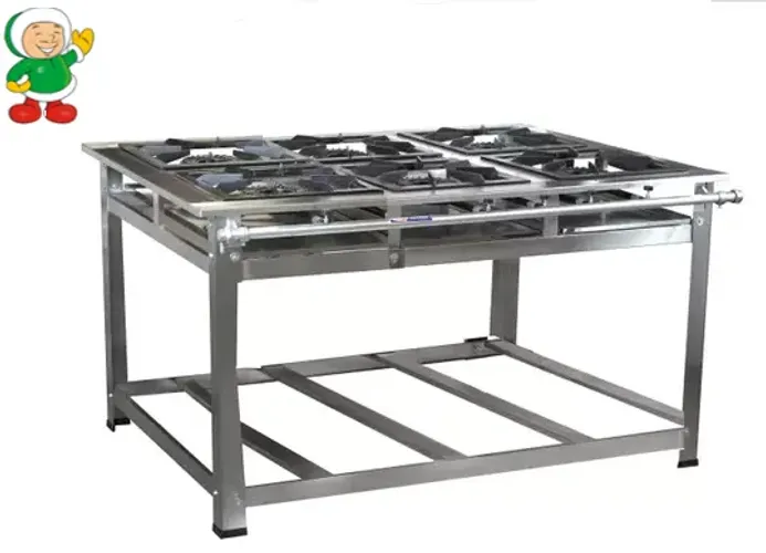 5424 - FOGAO AP 6BC INOX MASTER 40X40 C/REG PF-9  / MARCA: CRISTAL ÇAO