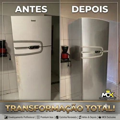 Envelopamento de geladeira