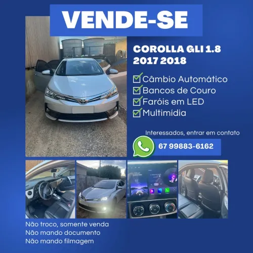 Toyota Corolla GLI Upper 1.8 Flex 16V Aut. 2018