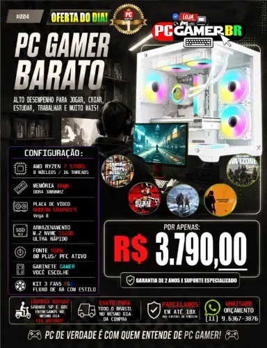 Pc Gamer que voce procura esta aqui!