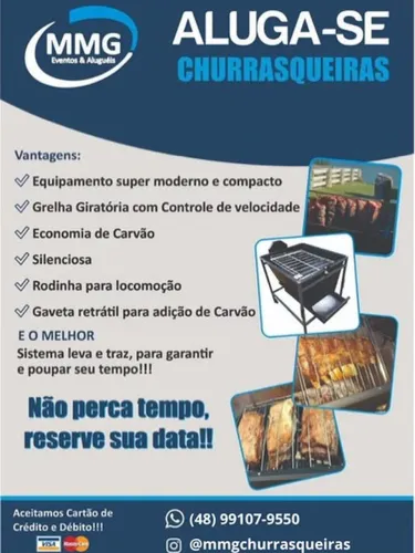 Aluguel de churrasqueira
