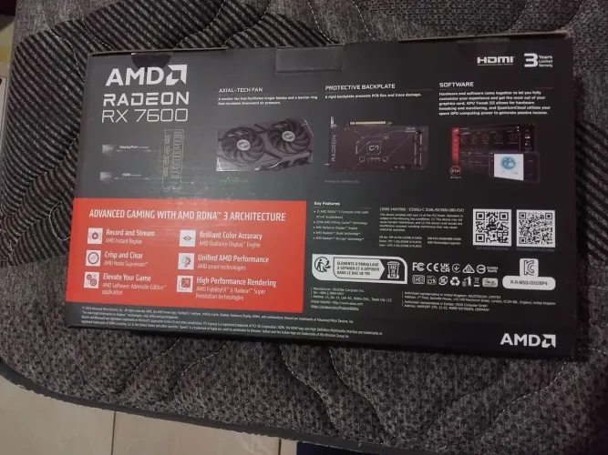 Rx 7600 Asus dual Evo Oc novinha