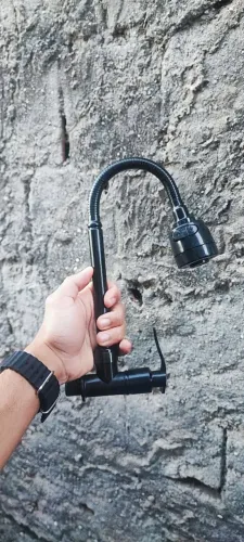 Torneira Gourmet Inox/ com chaveiro/ preto pra cozinha