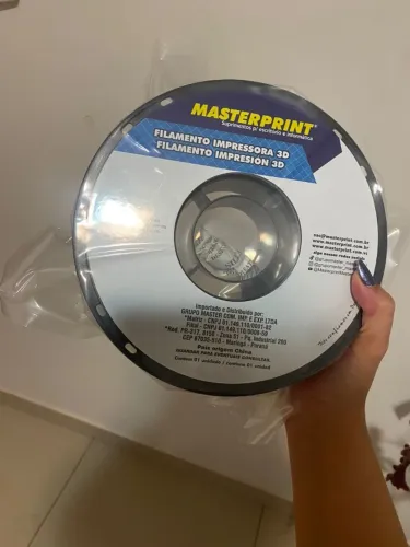 Filamento TPU Masterprint Preto Impressora 3D