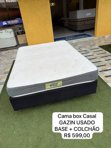 Cama Box Casal GAZIN USADO - ENTREGO